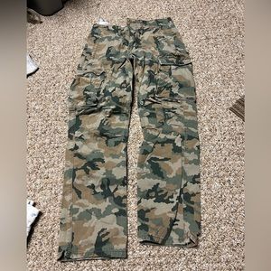 camo cargo pants
